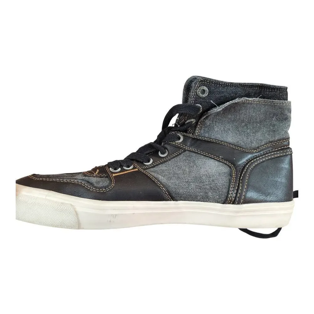 Levi Strauss & co. 501 mens hi-top shoes‎ sz 9.5 black & gray sneaker